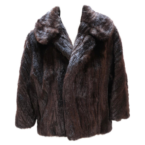 Comme Des GarÃ§ons Faux Mink Short Jacket