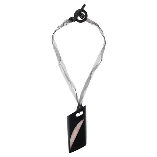 2000s Giorgio Armani necklace with stone pendant