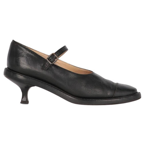 1990s Ann Demeulemeester Black Leather Shoes