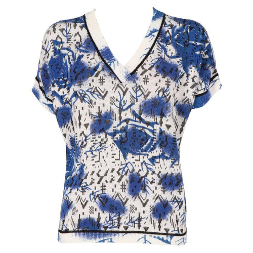 1980s Krizia Multicolor Knit Top