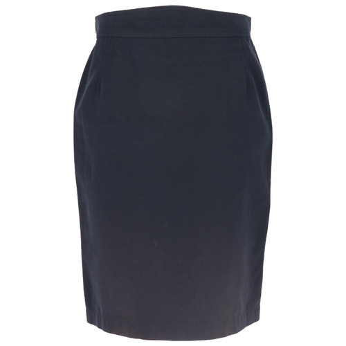 1980s Thierry Mugler Blue Skirt