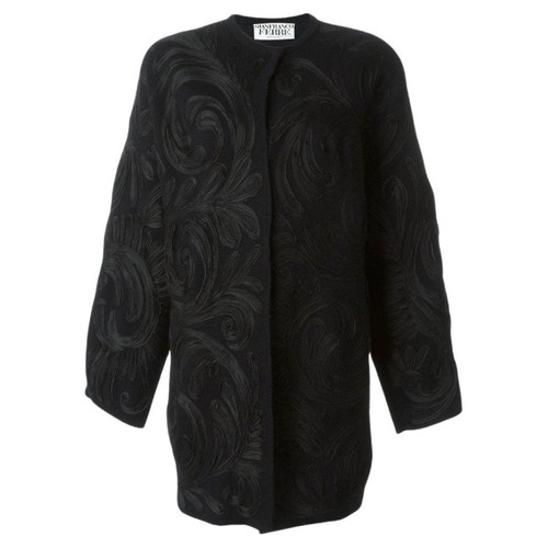 1980s Gianfranco FerrÃ© Embroidered Coat