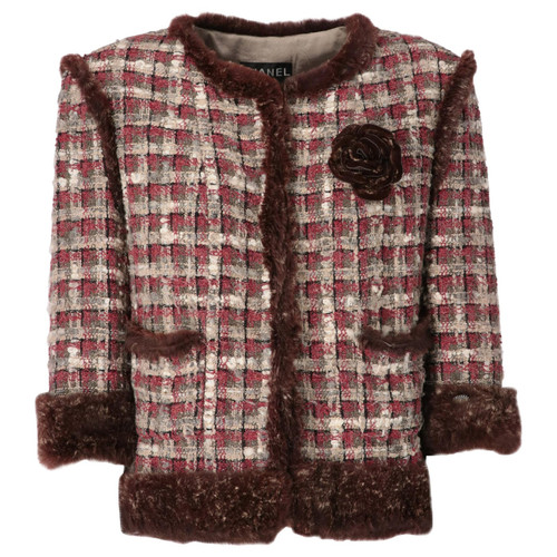 2005 Chanel Furry Tweed Jacket