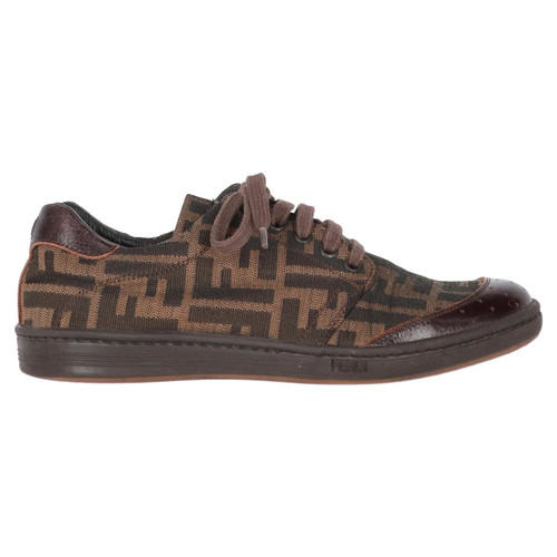 2000s Fendi Monogram Lace-up Shoes