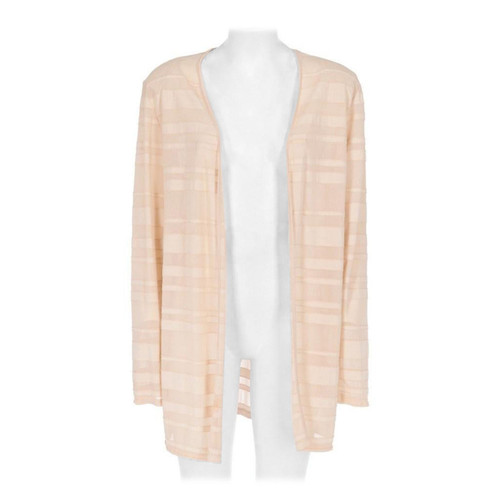2000s Pierre Cardin powder pink open cardigan