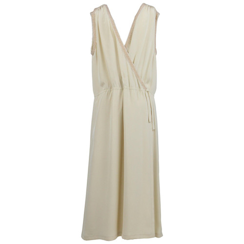 Artisanl Off-white Silk Dress