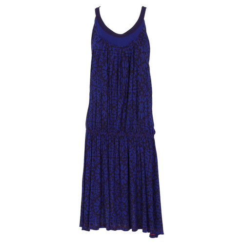 2000s Etro Purple Floral Midi Dress