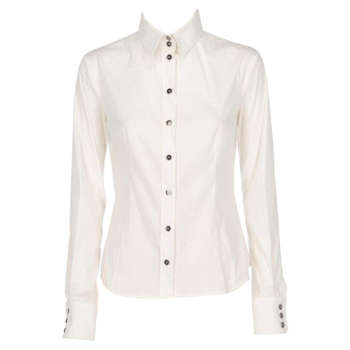 2000s D&G white cotton blend shirt