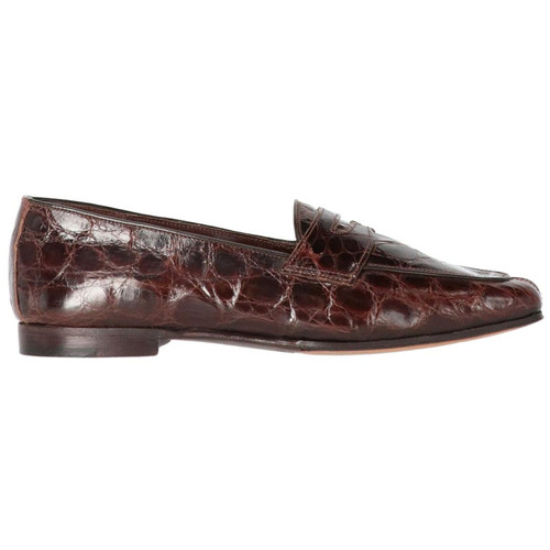 1990s William Crocodile Skin Loafers
