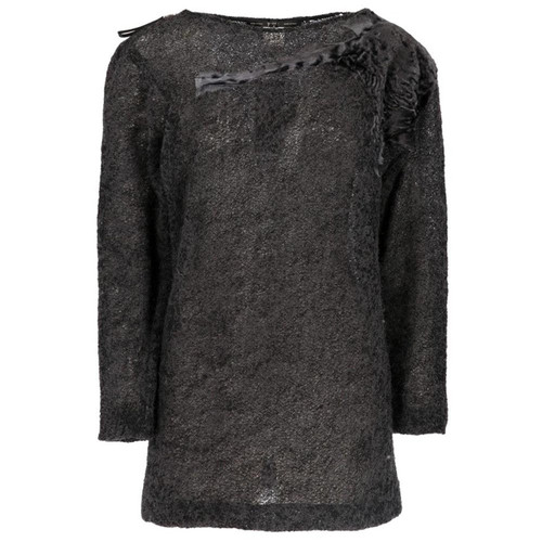 1990s Gianfranco FerrÃ© Grey Furry Sweater