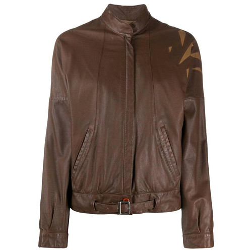 1980s Beltrami Brown Leather Jacket
