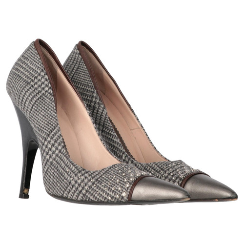 2000s Gianfranco FerrÃ© Prince of Wales Wool Pumps