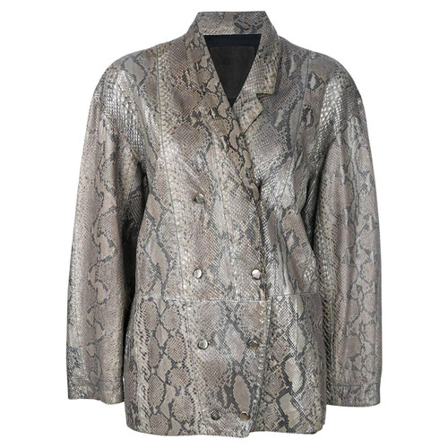 1980s A.N.G.E.L.O. Vintage Cult Python Leather Jacket