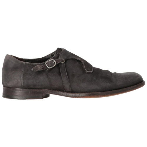 1990s Sergio Rossi Smoky Grey Suede Shoes