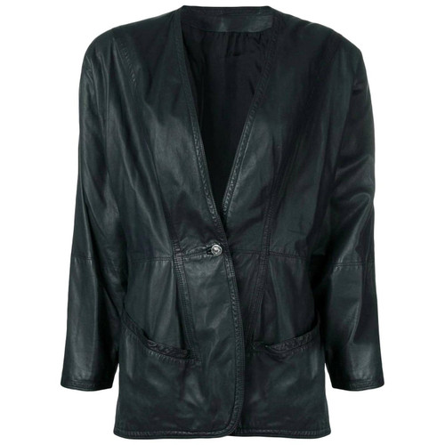 1980s Versace Leather Jacket