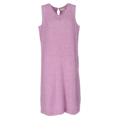 2000s Marni lilac bouclÃ© wool sleeveless midi dress