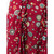 2000s Romeo Gigli Printed Burgundy Skirt