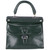1960s Bottle Green Leather Bag