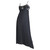 1997 Gianni Versace Couture Black Silk Gown with Braided Patent Leather