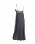 1997 Gianni Versace Couture Black Silk Gown with Braided Patent Leather