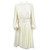1980s Leggenda Cream White  Silk Dress