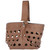 2000s Marni Perforated Brown Leather Tote Bag