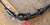 Official Harley Davidson Round Orange Enamel Eagle Buckle Leather Belt 1990s
