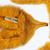 1970s Carlo Tivioli Saffron Yellow Fox Fur Scarf