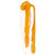 1970s Carlo Tivioli Saffron Yellow Fox Fur Scarf