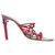 2000s Prada Burgundy Lace Mules