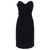 1980s Balmain Ivoire black velvet Dress