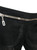 Dirk Bikkembergs black linen zipper pants