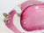 Large Hand Made Magenta Pink and Clear Bubble Art Glass Fish Sculpture 1960s