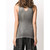 2000s Gianfranco FerrÃ© Metallic Silver Top