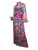 Mollie Parnis Silk Chiffon Maxi Gown with Velvet Dot Design, 1960s