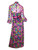 Mollie Parnis Silk Chiffon Maxi Gown with Velvet Dot Design, 1960s