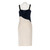 2010s Jil Sander ivory and blue velvet dress