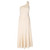 1990s Tailored One-Shoulder Wedding Dress