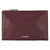 2000s Jil Sander Burgundy Leather Clutch