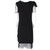2000s Lanvin Black Tulle Midi dress