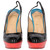 2010s Christian Louboutin Color Block Patent Leather Slingback