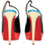 2010s Christian Louboutin Color Block Patent Leather Slingback
