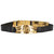 1960s Roberta Di Camerino Black Leather Vintage Belt