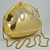 Textured Gold Plated Metal Evening Bag with Crystals Made in Hong Kong