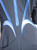 Junya Watanabe Runway Black and Blue with Mesh Inserts Dress