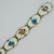 Ivar T. Holth 830 Silver Guilloche Enamel Flower Link Bracelet