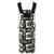 2000s Kenzo Floral Printed Black and White Cotton Dress