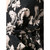 1970s Yves Saint Laurent Black Printed Skirt Suit