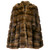 Fendi Brown Marten Vintage Cape Coat, 1970s