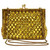 Yellow and Gold Sequin and Gold Bead Evening Bag Made in Hong Kong circa 1960s